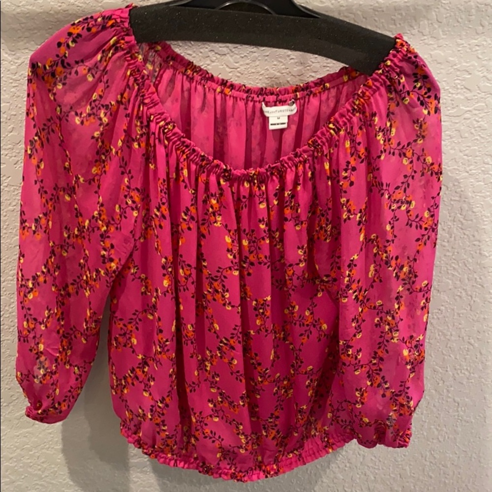 Diane Von Furstenberg floral top